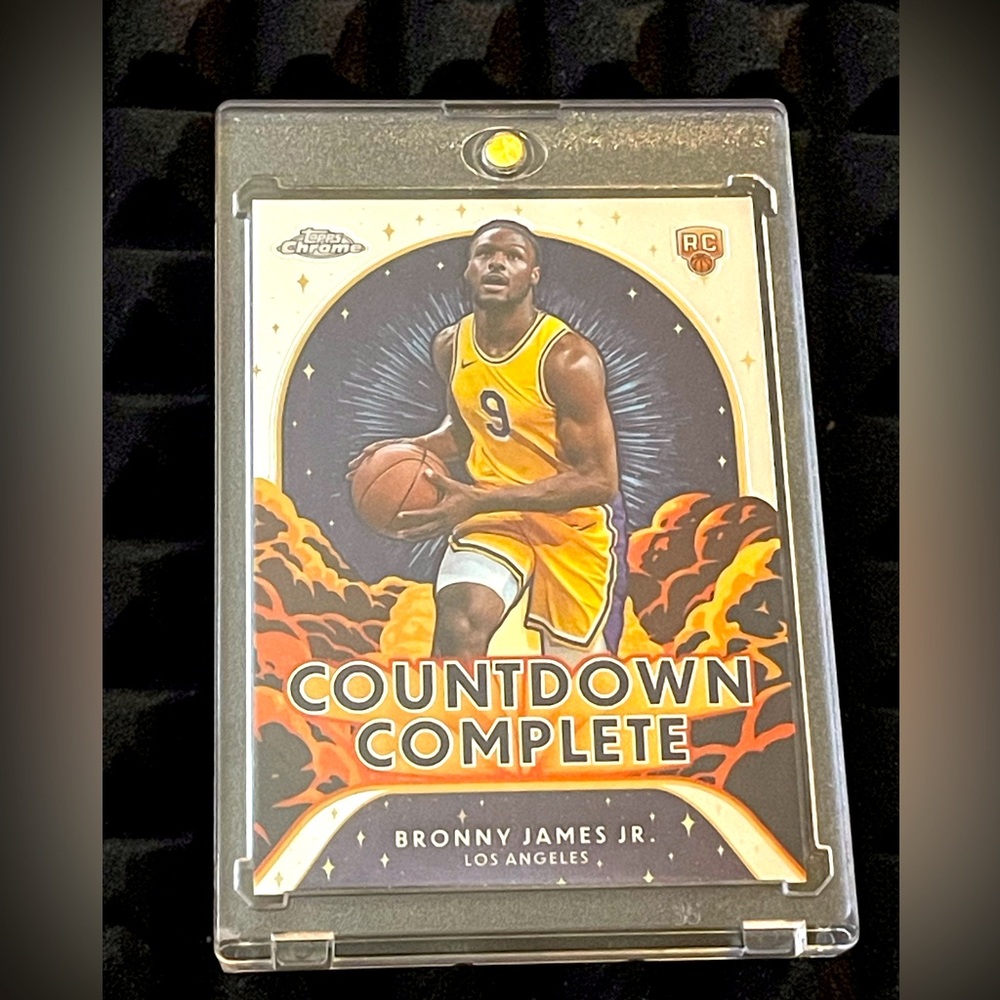 2024-25 Topps Chrome Countdown Complete Rookie Card-Bronny James RC